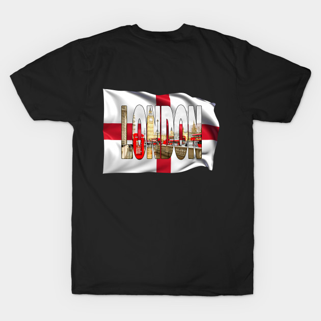 LONDON - London Reds with Big Ben & Flag by TouristMerch